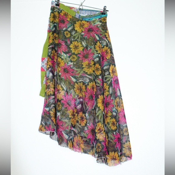 Wrap Skirt Multicolor Made in India - Picture 2 of 11
